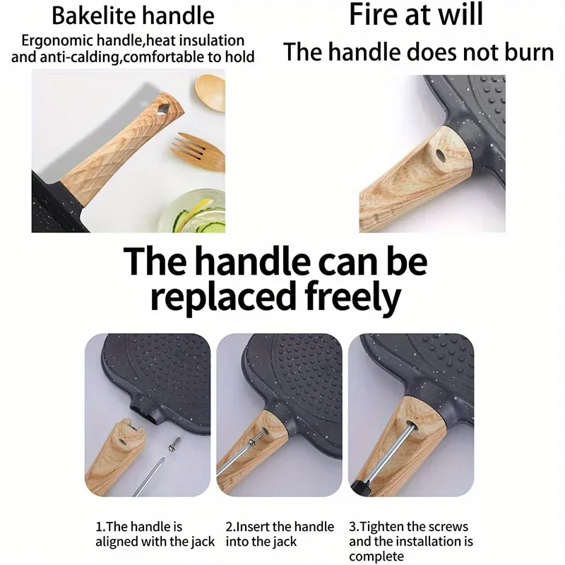 المطبخ البيض مقلاة غير لاصقة فطيرة المقالي 3/4 أكواب تجهيزات المطابخ فطيرة عموم البيض عموم مناسبة لموقد الغاز التعريفي طباخ 1 قطعة