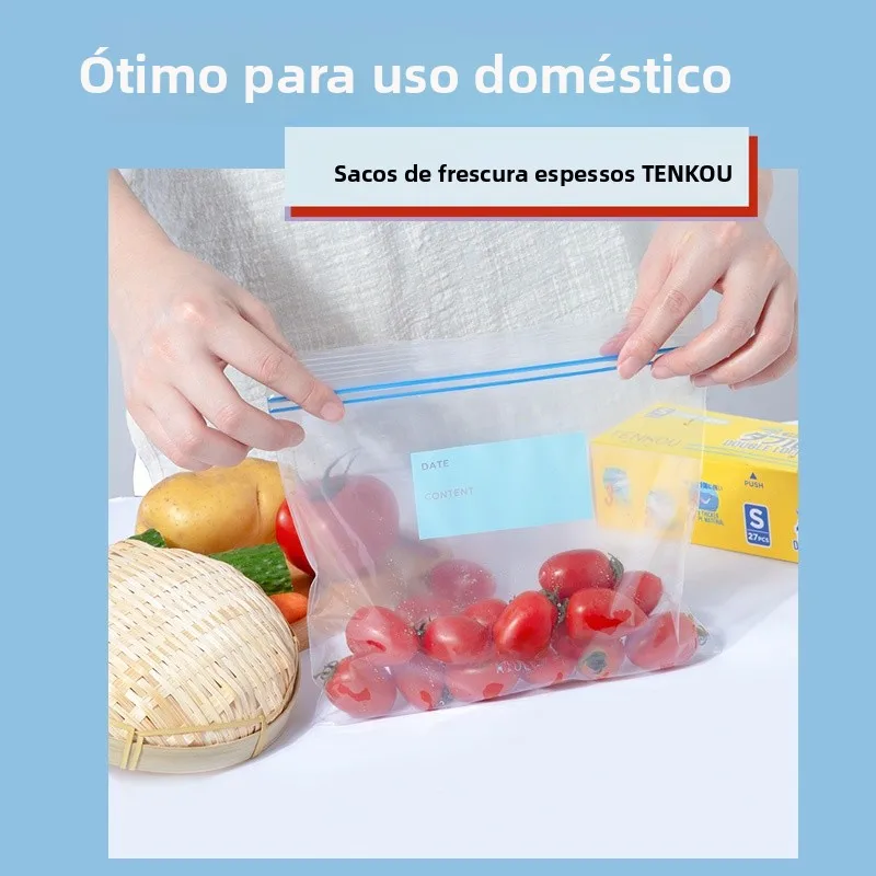 テンコウ-リュウグイ-三重厚手-食品グレード-ダブルシール保存袋-冷蔵庫保存容器-エコフレンドリー-冷凍バッグ