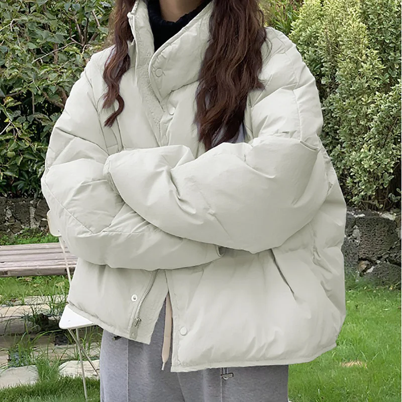 المرأة أسفل سترة معطف الشتاء سترة منفوخة قصيرة الكورية نمط بطة أسفل معطف امرأة doudoune فام لوكس chaqueta de mujer JK-164 #1