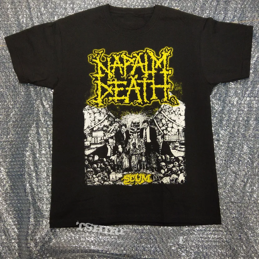 

Rare Napalm Death - Scum T-shirt Cotton For men Women All Size