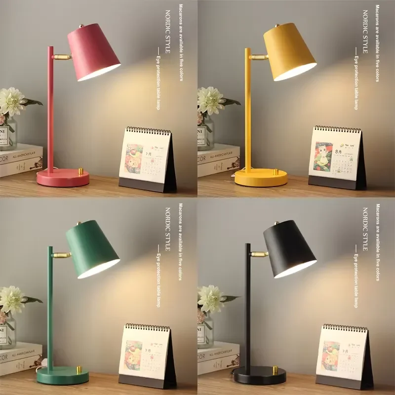 Nordic Children's Reading Light Emitting Diode Desk Lamp Learning Eye Protection Desk Lamp College Student Dormitory Home