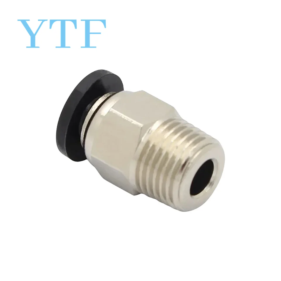 5pcs 3D Printer Parts Through V6 Quick Connector Feed Pipe Connector M4 Diameter M10 Thread Fittings PC4-01