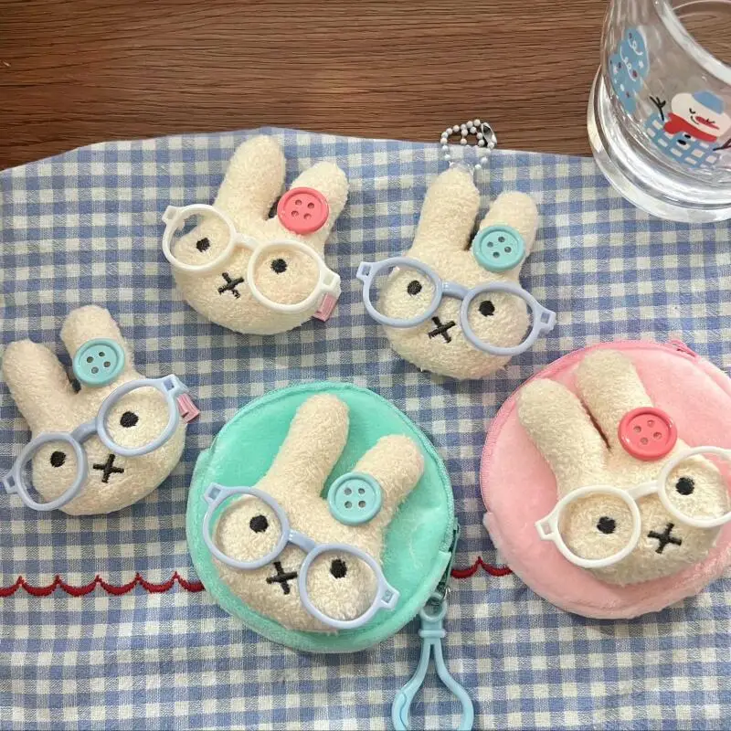 Cartoon Button Miffy Rabbit Coin Purse Wallet Backpack Pendant Hairclip Hair Accessories Storage Bag Keychain Decoration Gift