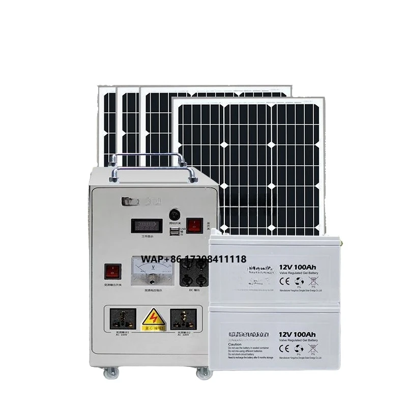 Complete 12kw Hybrid Solar Power System Monocrystalline Silicon Solar Panels MPPT Controller Lithium Ion Battery for Home Use