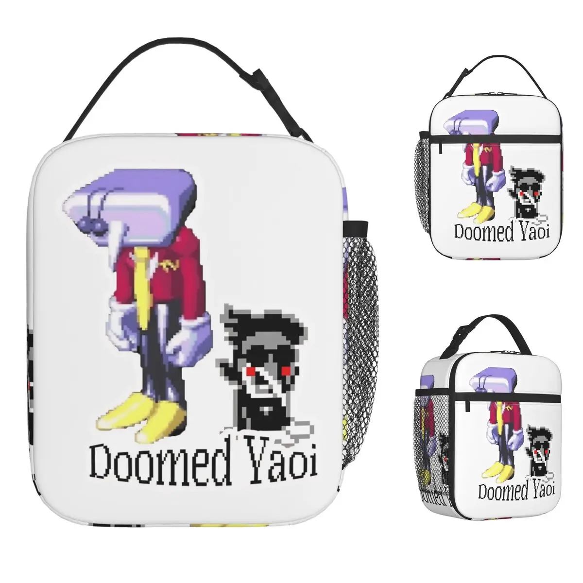 

Deltarune Spamtenna Doomed Yaoi Сумка для обеда Повседневная коробка для обеда Дорожные термосумки для обеда для женщин Оксфордская сумка-холодильник с графическим дизайном