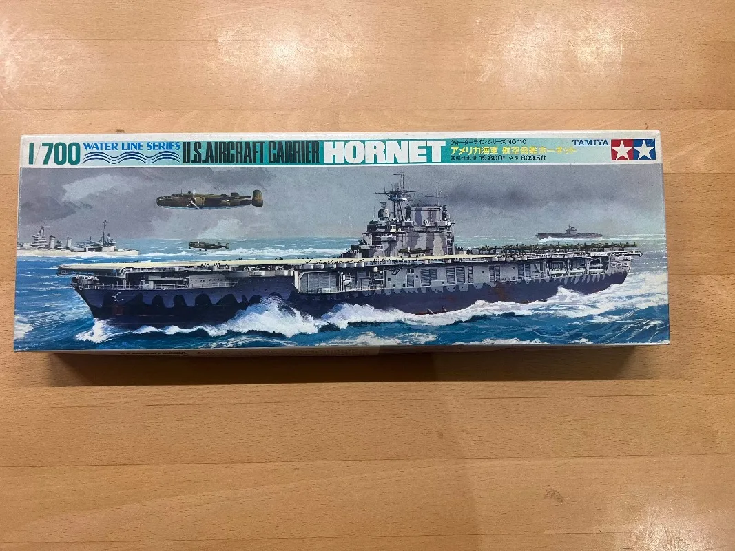 Tamiya 1/700 plastic model kit 77510 U.S. Aircraft Carrier Hornet Military Model Hobby Collection DIY