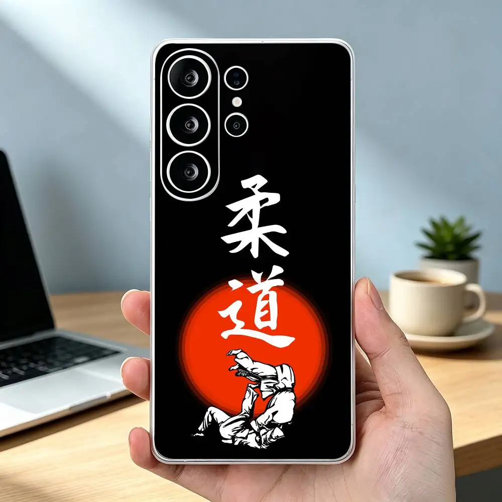 Japanese Martial Arts Judo   Clear Phone Case For Samsung S24 S23 S22 S21 S20 S10 Note 20 Ultra Note 10