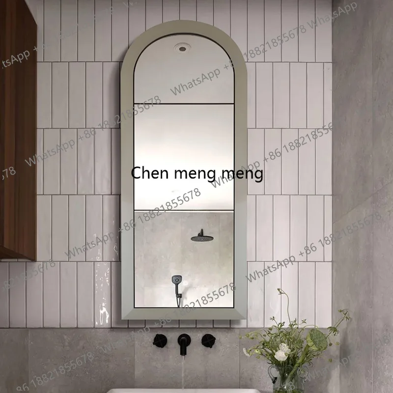 

European-style home full body, bathroom, vanity mirror, home bedroom light luxury, full-length mirror