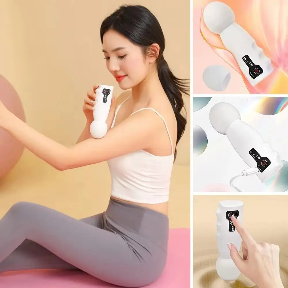 

Adjustables Mini Fascia Massager Wear Resistant Easy To Operate Deep Tissue Massage Device Comfortable Soft Massage Head