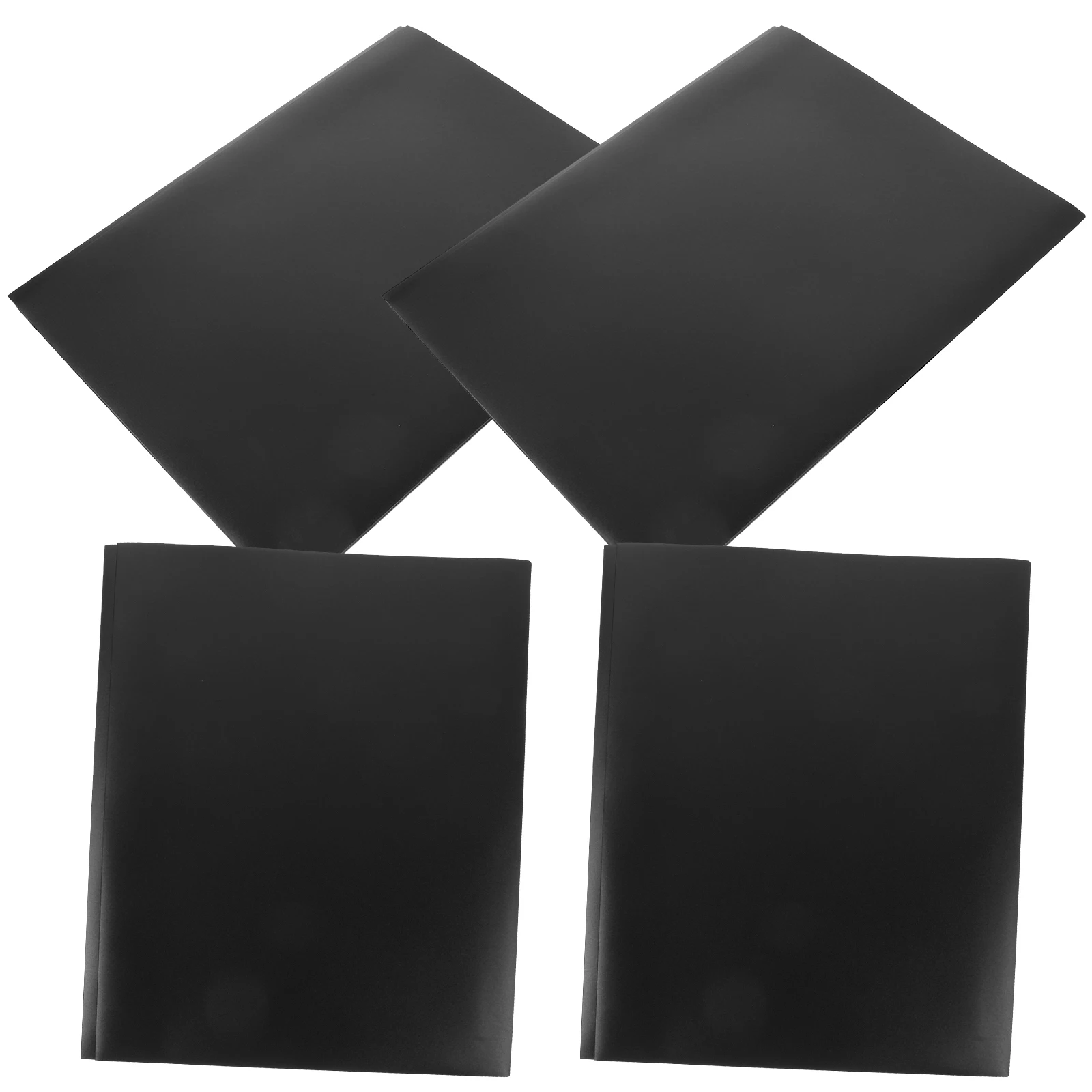 4 Pcs Folder File Folders Plastic for Documents Clear Office Transparent Manila