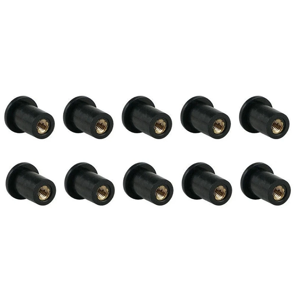 4/5/6mm Blind Fastener Fairing Cowl Fastener Motorcycle Windscreen Fastener Rubber Well Nuts Windshield Screws M4/M5/M6