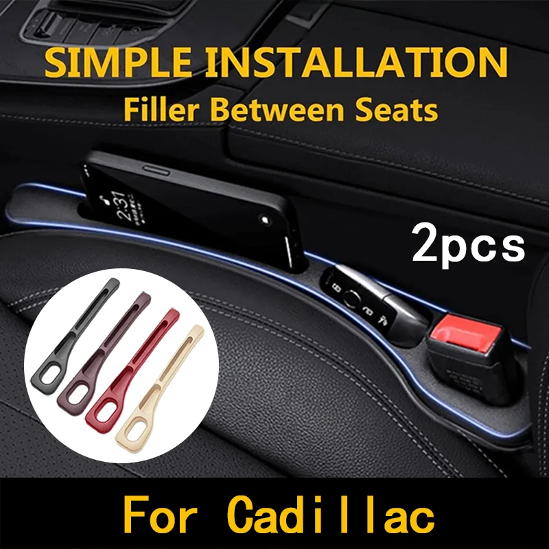2Pcs for Cadillac ATS BLS CT4 CT5 CT6 CTS ESCALADE SLS STS XT5 XT6 XTS Car Seat Gap Filler Between Seat Crevice Accessories