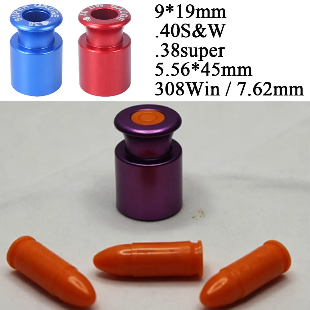 Cartridge Measurement Tool Tactical Ammo Inspection Device Fit 9mm 40S W 38Super 5.56 308Win 7.62 Outdoor Range Accessory