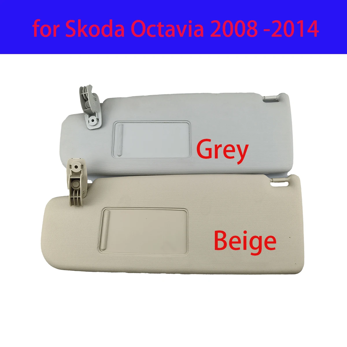 

for Skoda Octavia 2008 2009 2010 2011 2012 2013 2014 Car sunshade, makeup mirror, anti-glare shield without lights