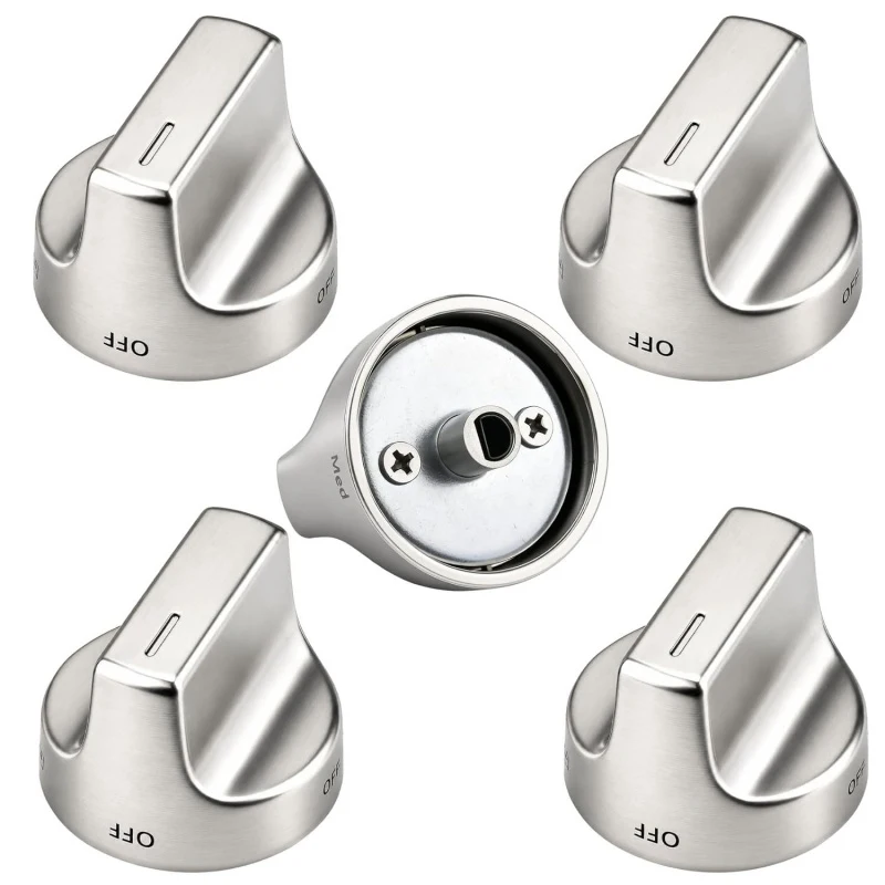 W11188749 Stove Knob Replacement – Compatible with Whirlpool WGG745S0FS02 / WGG745S0FS Series Gas Range Control Dial-4Pack