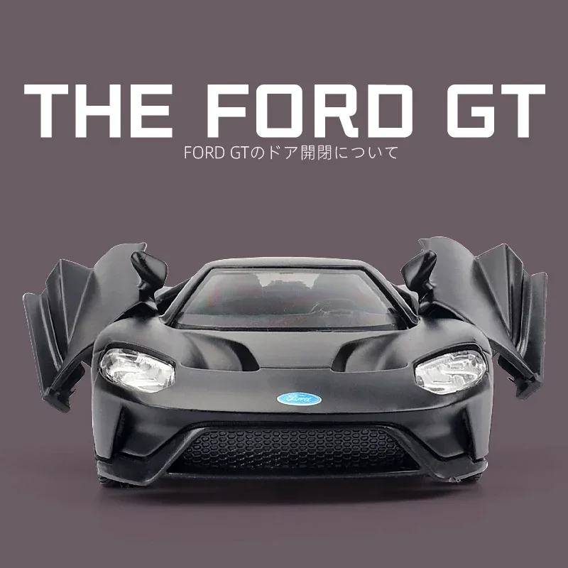 Модель спортивного автомобиля FORD GT 1:36, модель автомобиля из сплава, литая и Игрушечная машина, модель автомобиля из металла, коллекционная игрушка для детей