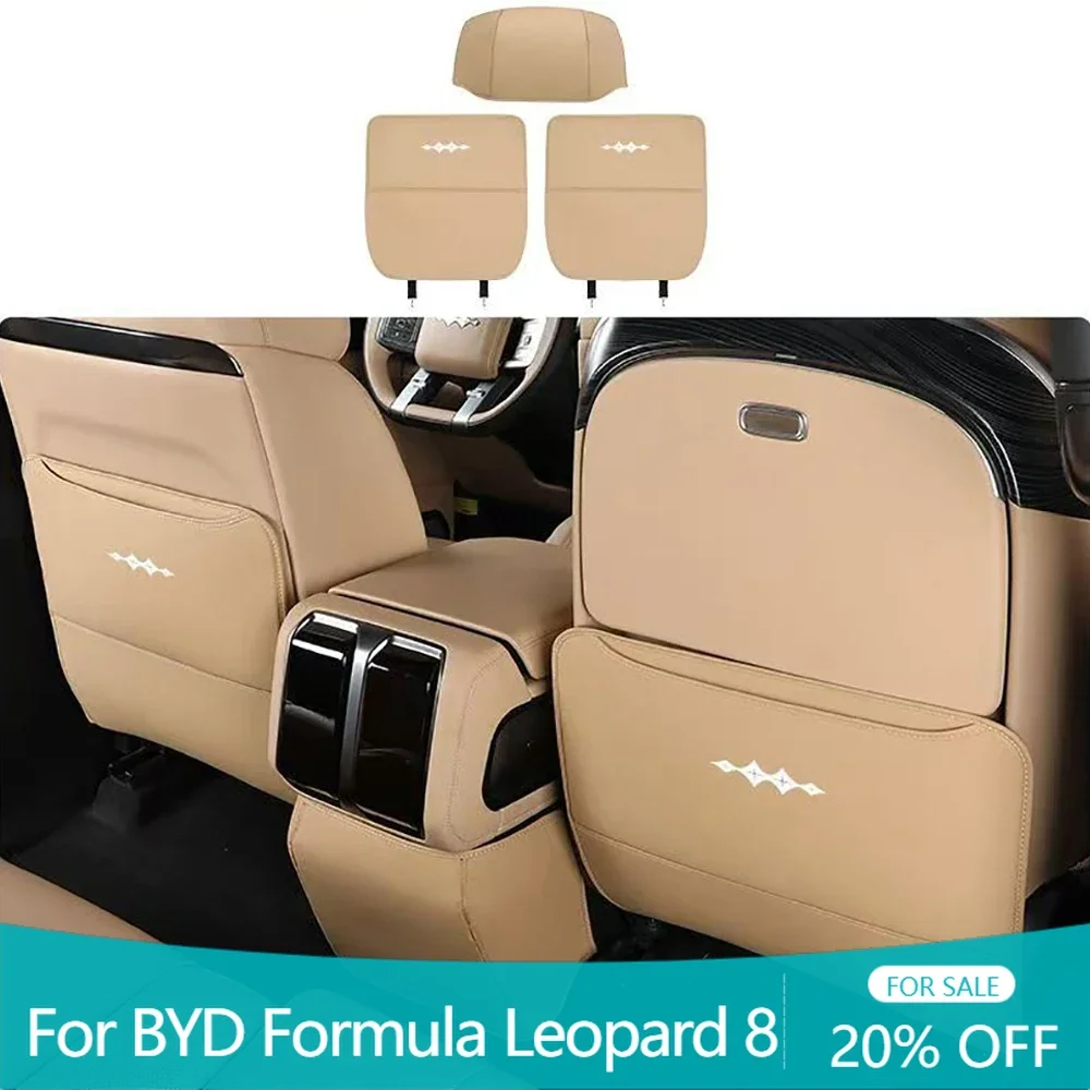 

Rear Seat Anti Kick Pad Rear Leather Protective Pad Three Piece Set Protective Pad Modification For BYD Formula Leopard 8