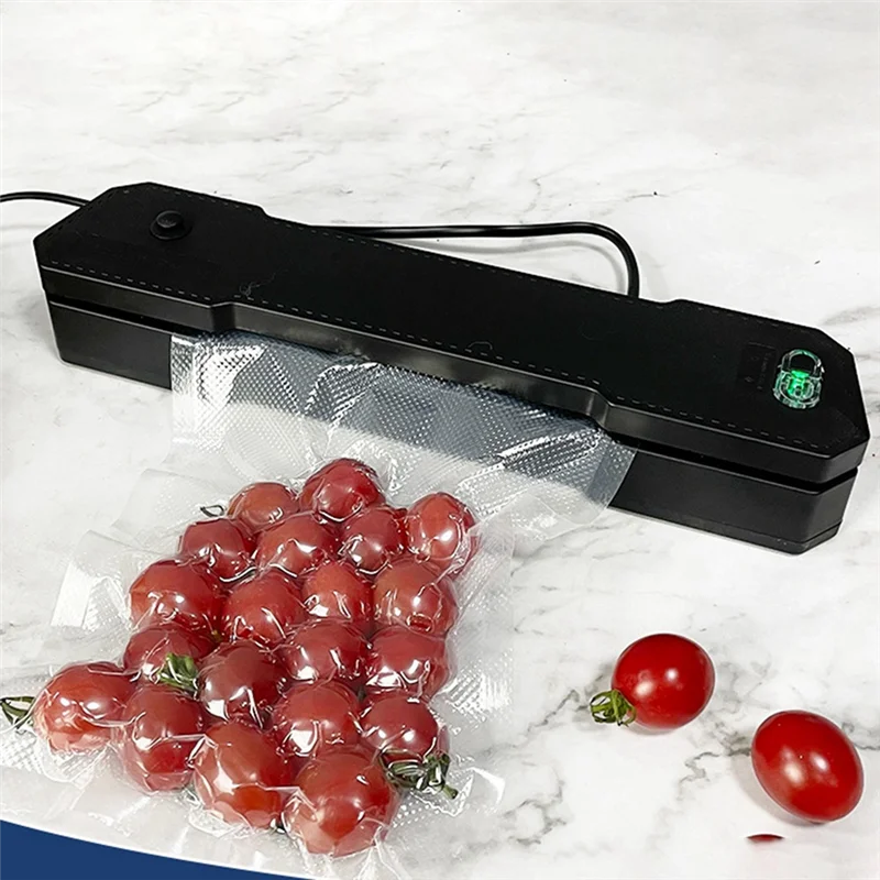 

Vacuum Sealing Machine Food Preservation-Vacuum Sealer Machine With Build-In Cutter Automatic Air Sealing System,US Plug-AT64