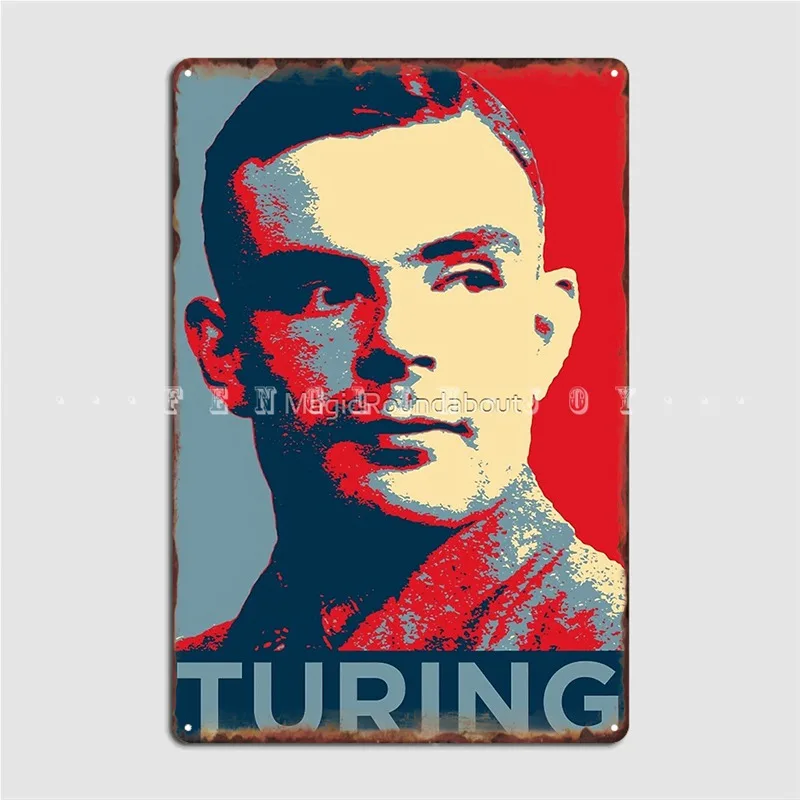 

Turing Metal Plaque Poster Cinema Kitchen Club Bar Customize Painting Décor Tin Sign Posters