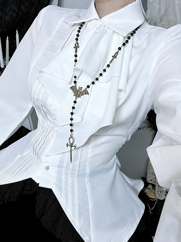 

Gothic Sle Long Sve Collar irt loween Lantern Sve AB Girl Top Skin-friendly Breathable Polyester Blend