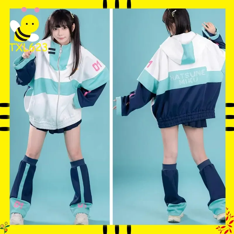 

Genuine Moeyu Hatsune Miku Hooded Coat, Future Rhythm Autumn Winter Jacket, Cosplay Anime Clothing Gift