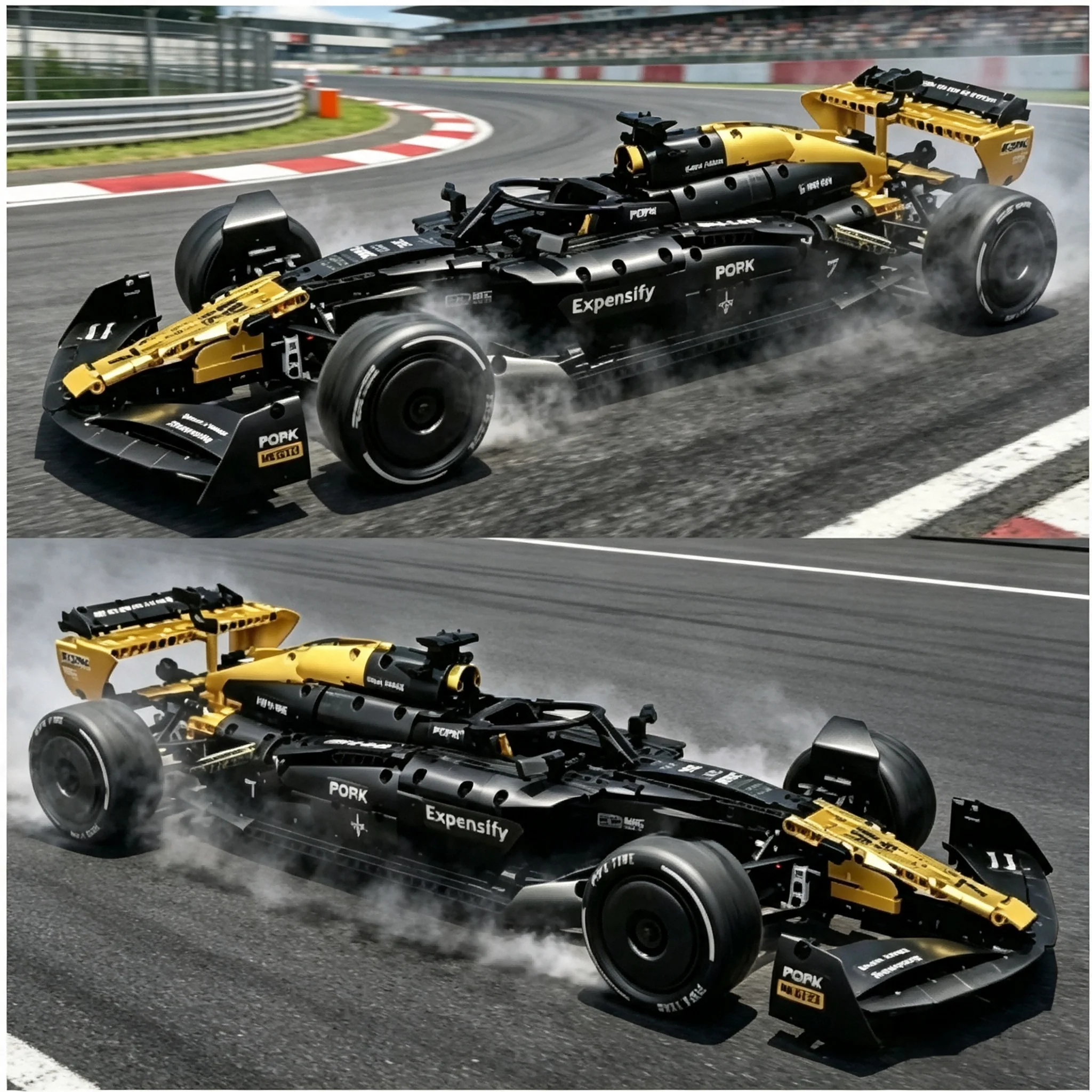 MK6023 New Technological Classic Performance Edition 1969 PCS Brad Pitt No. 7 Racing Car 1:8 Assembled Kit Perfect for Gifts