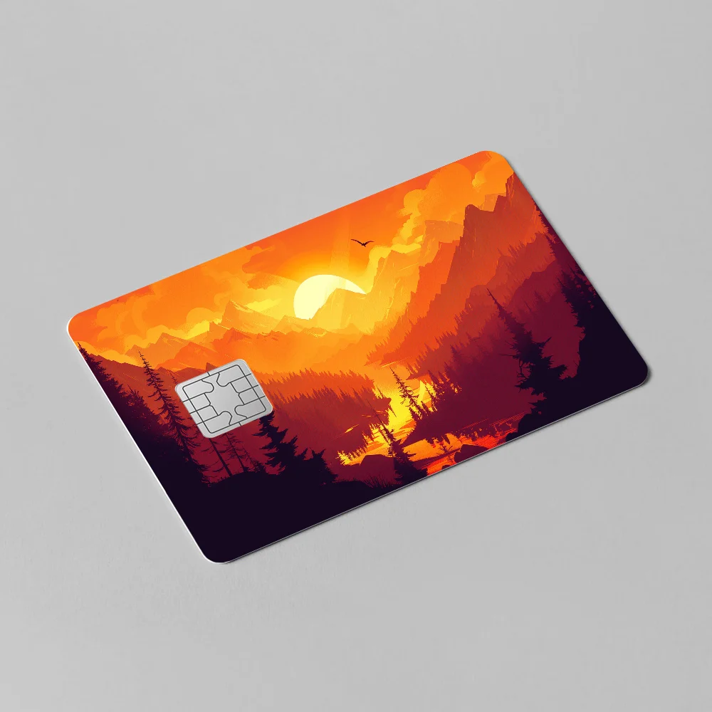 Firewatch Forest HD Print 100% رائجة البيع أمين الائتمان الخصم البنك بطاقة حافلة بطاقة فيلم الجلد ملصق