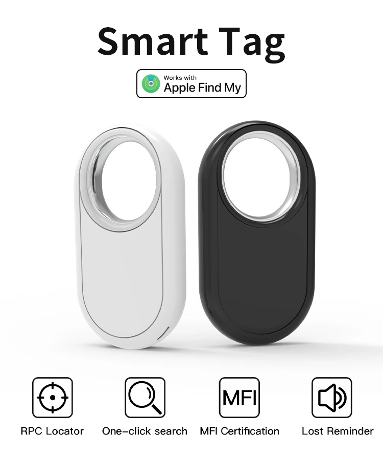 Intelligenter Tag-Tracker Airtag für Apple Find My App, Bluetooth-Tracker, Anti-Verlust-Gegenstandsortungsgerät für Taschen, Schlüssel, Gepäck, Koffer, Schlüsselfinder – Detail 8