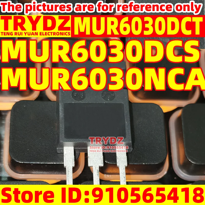 5-1 Uds nuevo MUR6030DCT MUR6030DCS MUR6030NCA TO-247 diodos de recuperación ultrarrápidos de uso común