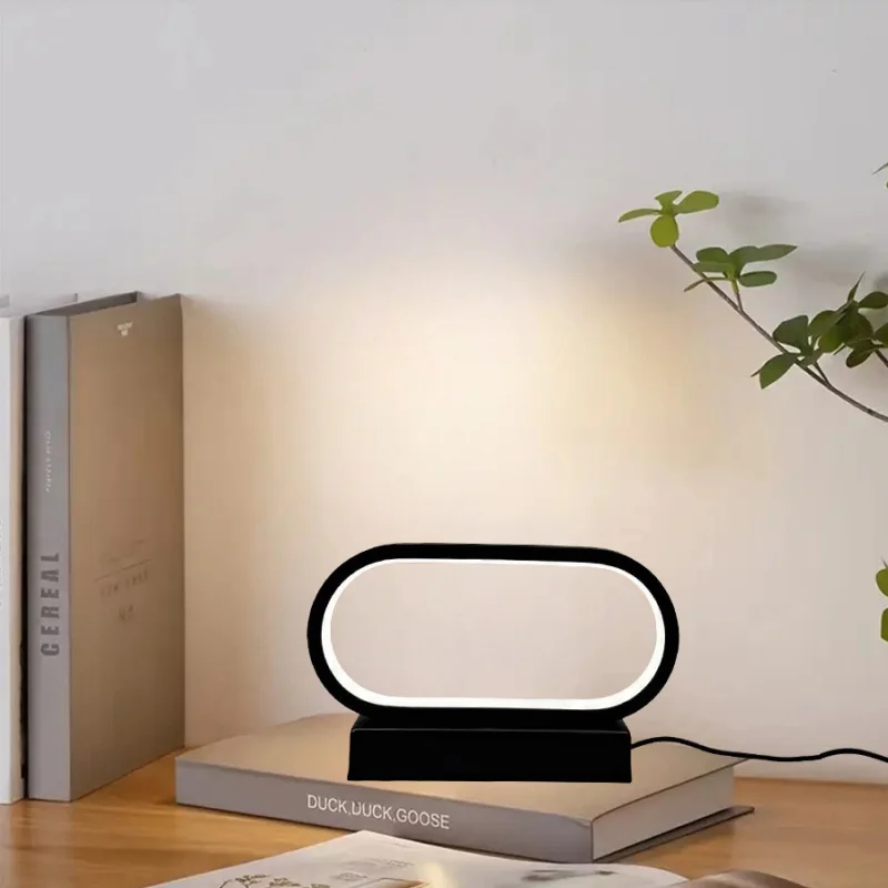 

Modern LED Tri Color Dimming Desktop Decorative Table Lamp Bedroom Bedside Study Display Cabinet Home Decoration Night Light