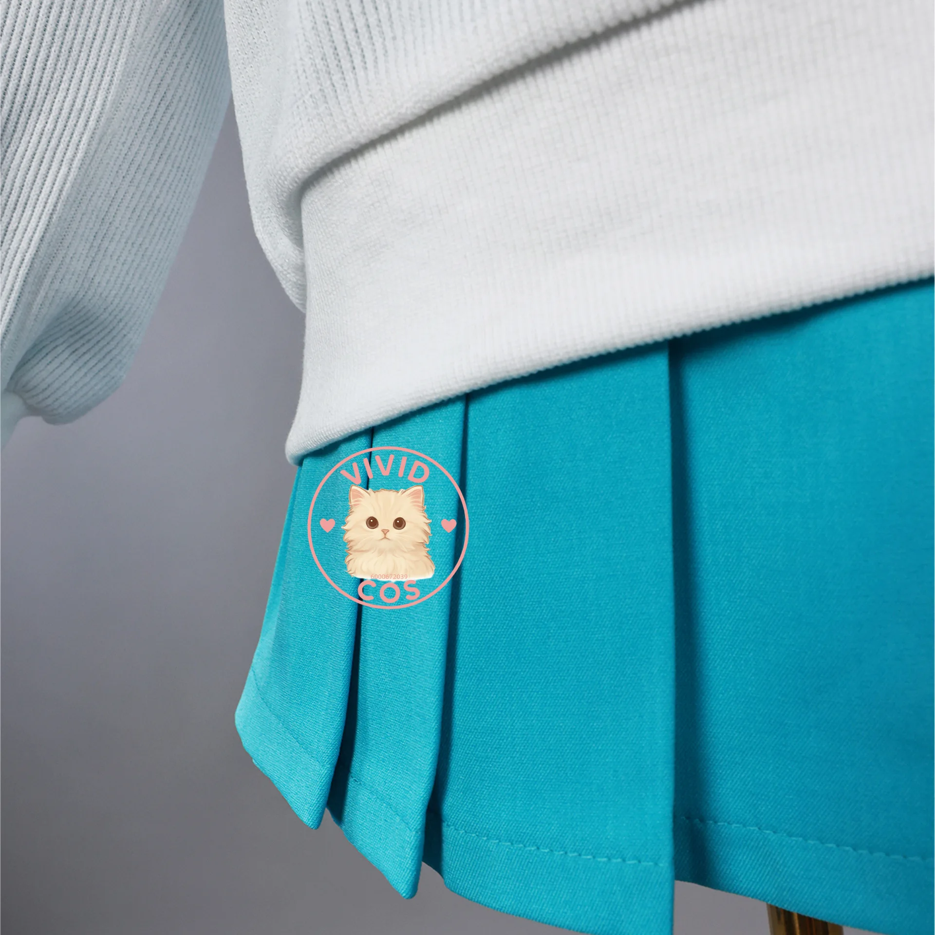 Anime Gundam GQuuuuuuX Cosplay Costume Amate Yuzuriha Role Play Cute Anime Blue School JK Skirt for Women Comic Con Party Suit