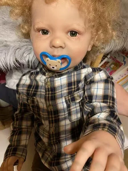 DLS Aangepaste Limited Supply 28 inch Reborn Baby Katie Marie met handgeworteld haar Afgewerkte pop met verschillende jurkjes