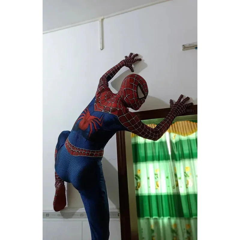 Halloween Classic Raimi Spiderman cosplay Costume 3D Printed Kids Adult Zentai Suit Spiderhero Bodysuit