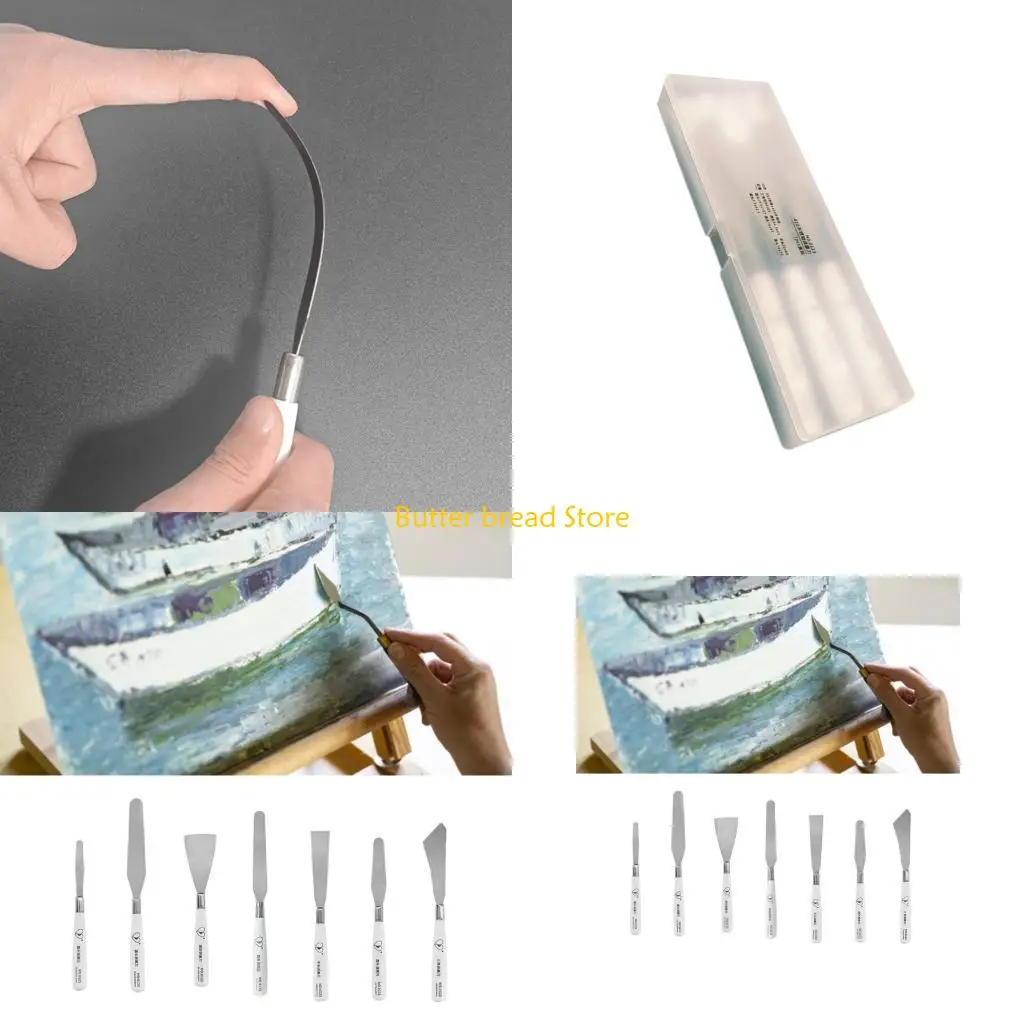 

W89C Palette Tool Acrylic Paint Mixing Scraper for Oil Acrylic Painting Color Mixing