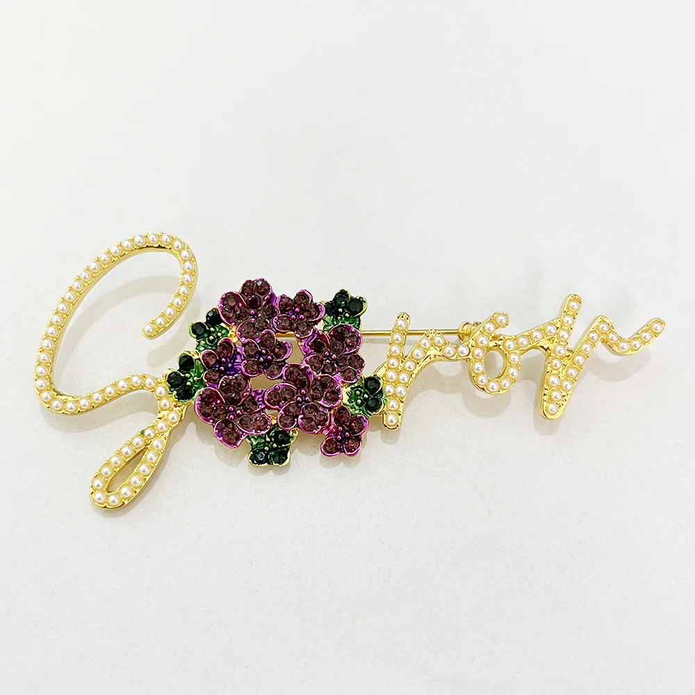 Violet Delta Sisters Brooch