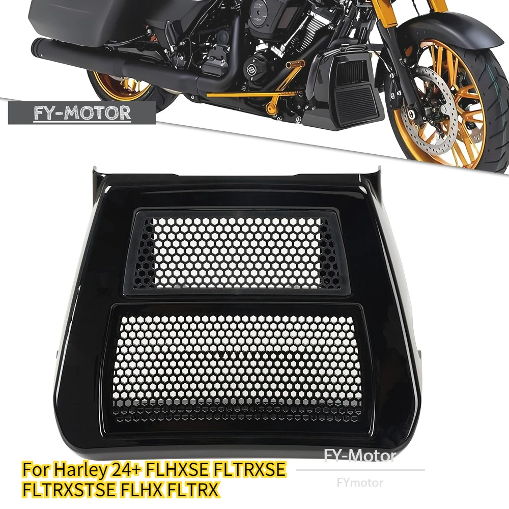 

For Harley 24+ FLHXSE FLTRXSE FLTRXSTSE FLHX FLTRX Radiator Grill Guard Front Spoiler Fairing, Motorcycle Protective