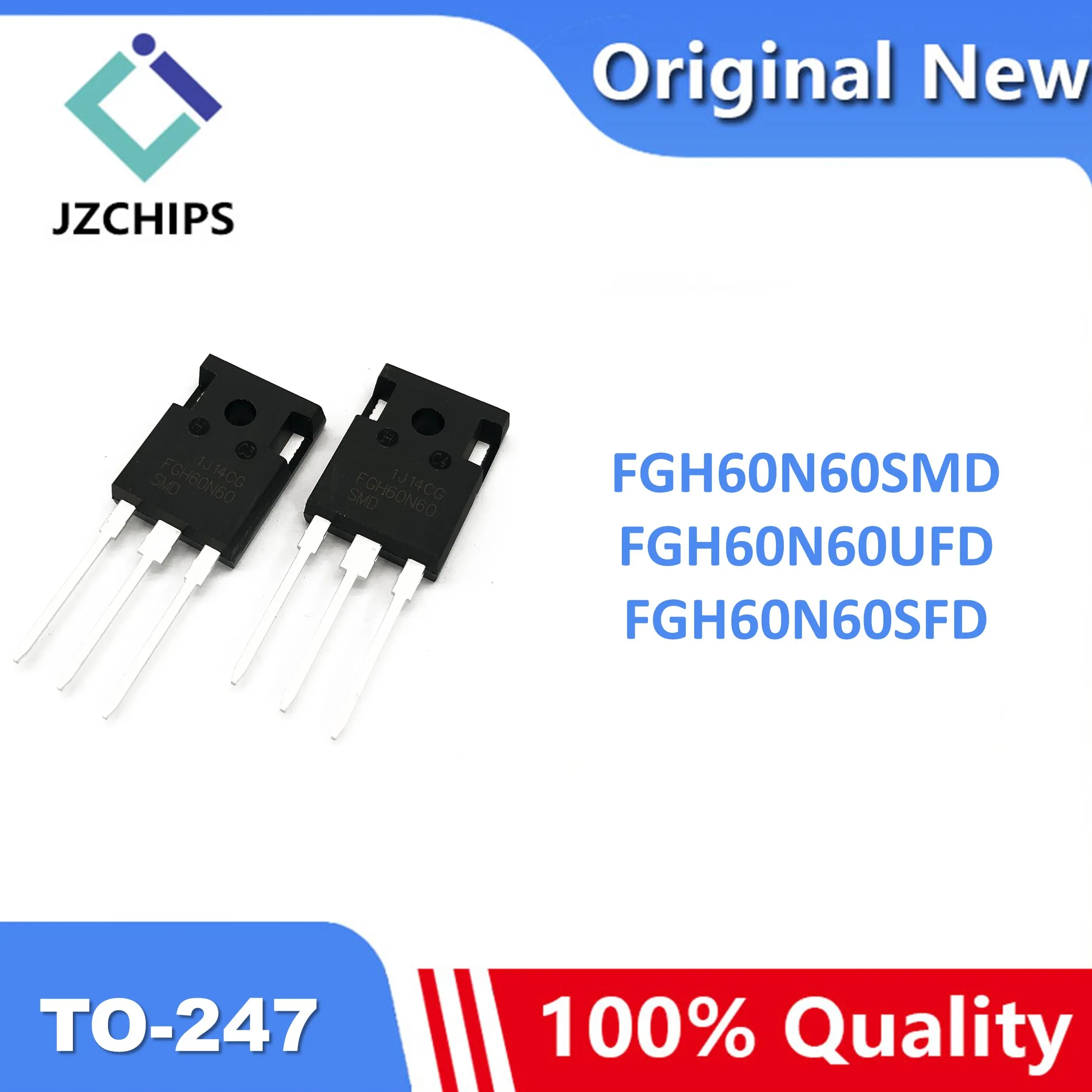 10Pcs 100% New FGH60N60SMD FGH60N60UFD FGH60N60SFD FGH60N60 60N60 TO-247 IC Chipset