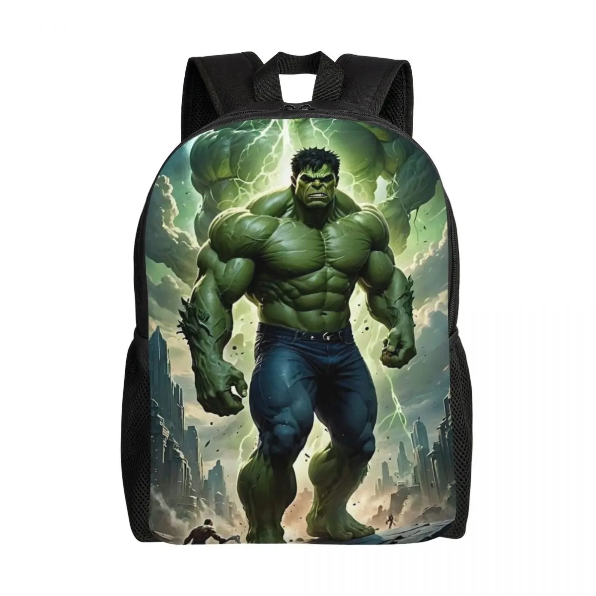 

Пользовательский рюкзак Hulk Incredible Glow для женщин и мужчин, школьный студенческий рюкзак, подходит для 15-дюймового ноутбука, модные пленочные сумки