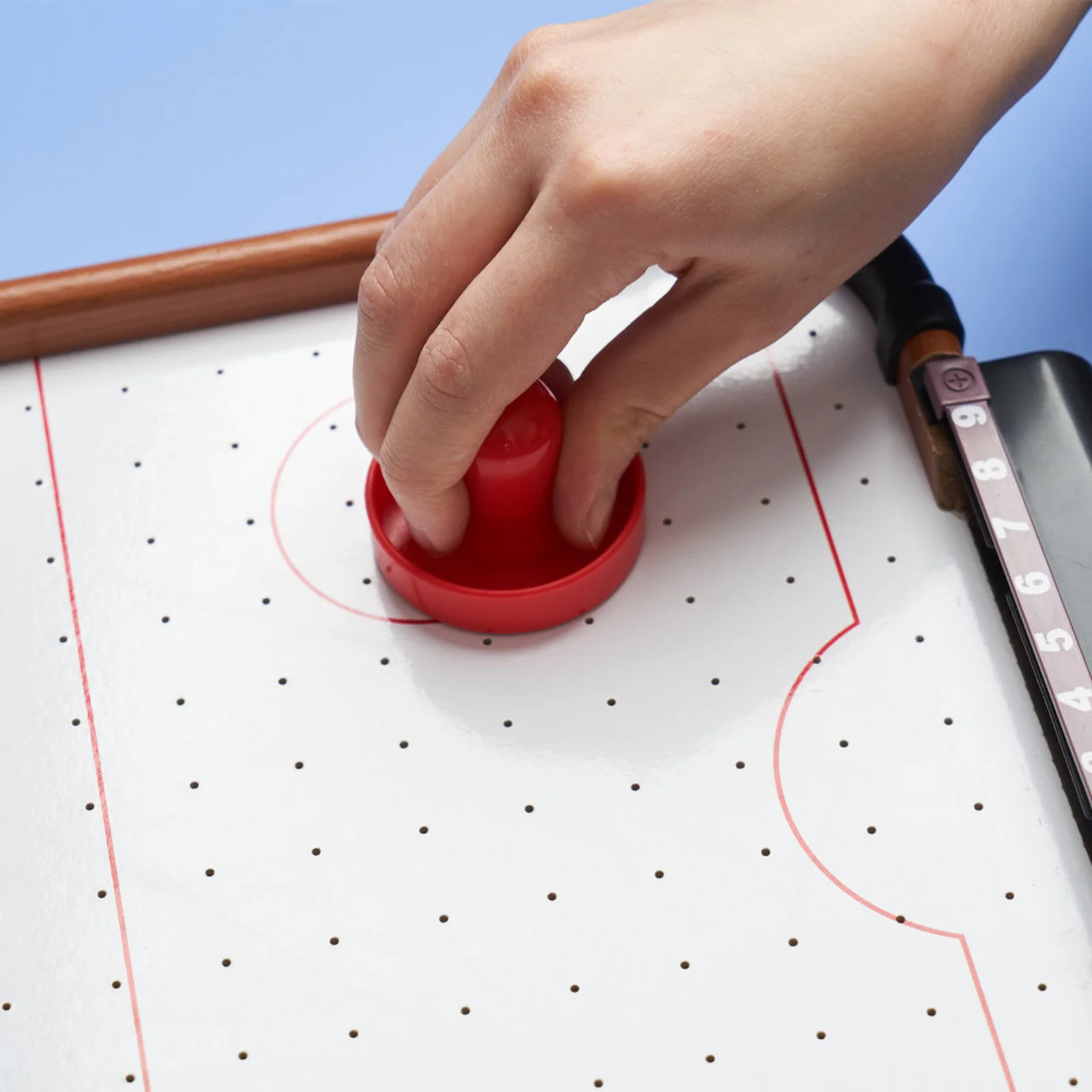 

1Set Plastic Air Hockey Parts Includes Puck and Pusher Thick Lint Pad Protects Table Top Enhanced Gaming Experience Equipment