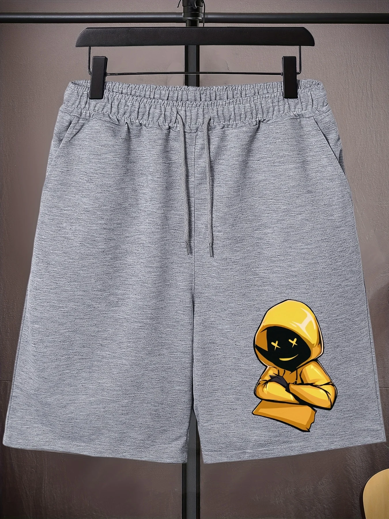 

Мужские повседневные шорты больших размеров со средней эластичностью, спортивные брюки для активного отдыха, стандартный крой.