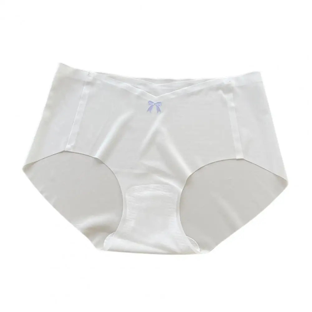 Ropa interior ultrafina para mujer, bragas de seda helada de Color sólido, calzoncillos sin costuras para mujer, bragas para niñas, lencería Sexy transpirable