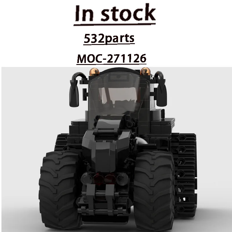 MOC-271126 City Street Farm Agricultural Cargo Tractor Building Block Set 532 Pieces Adult Birthday Educational Toy Gift