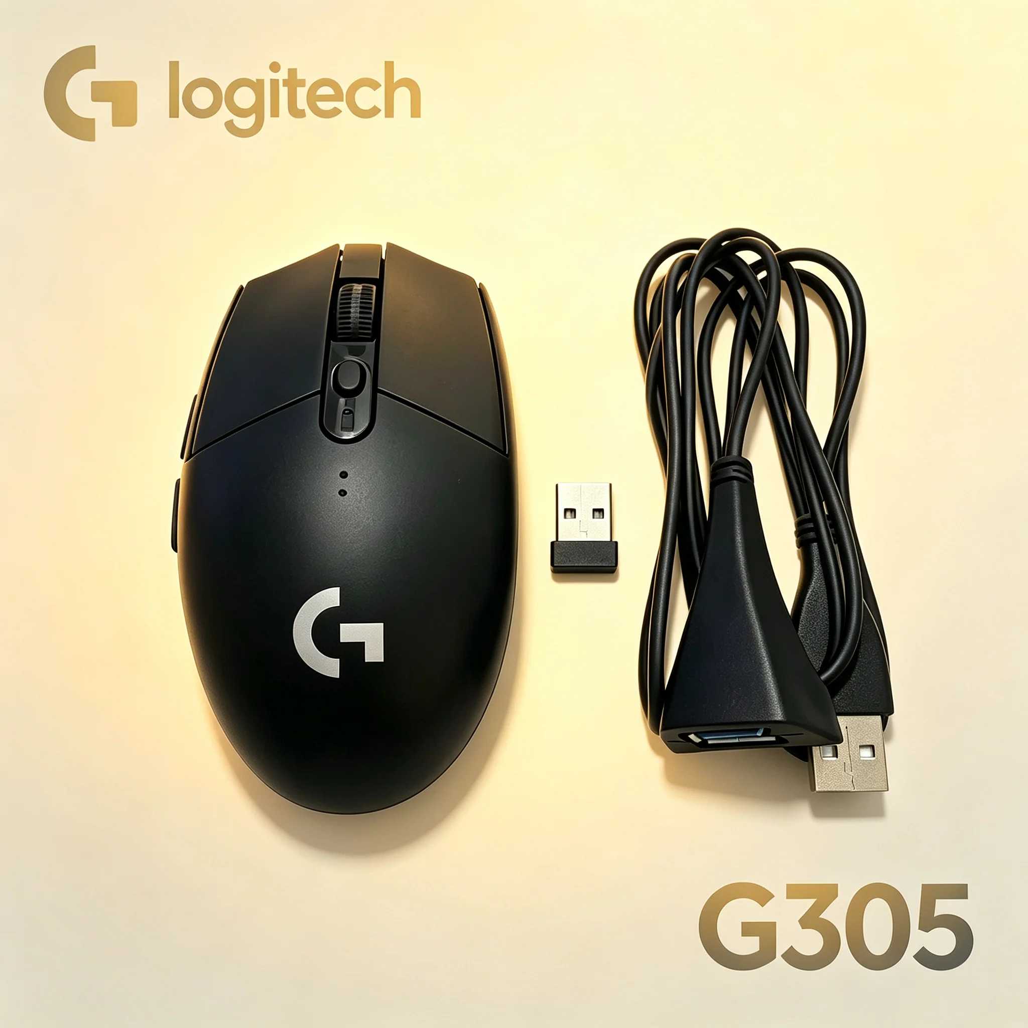 Logitech G305 LIGHTSPEED Wireless Gaming Mouse, USB Extension Cable Accessory Improve Wireless Stability, Fit For PUBG CS2 VALOR