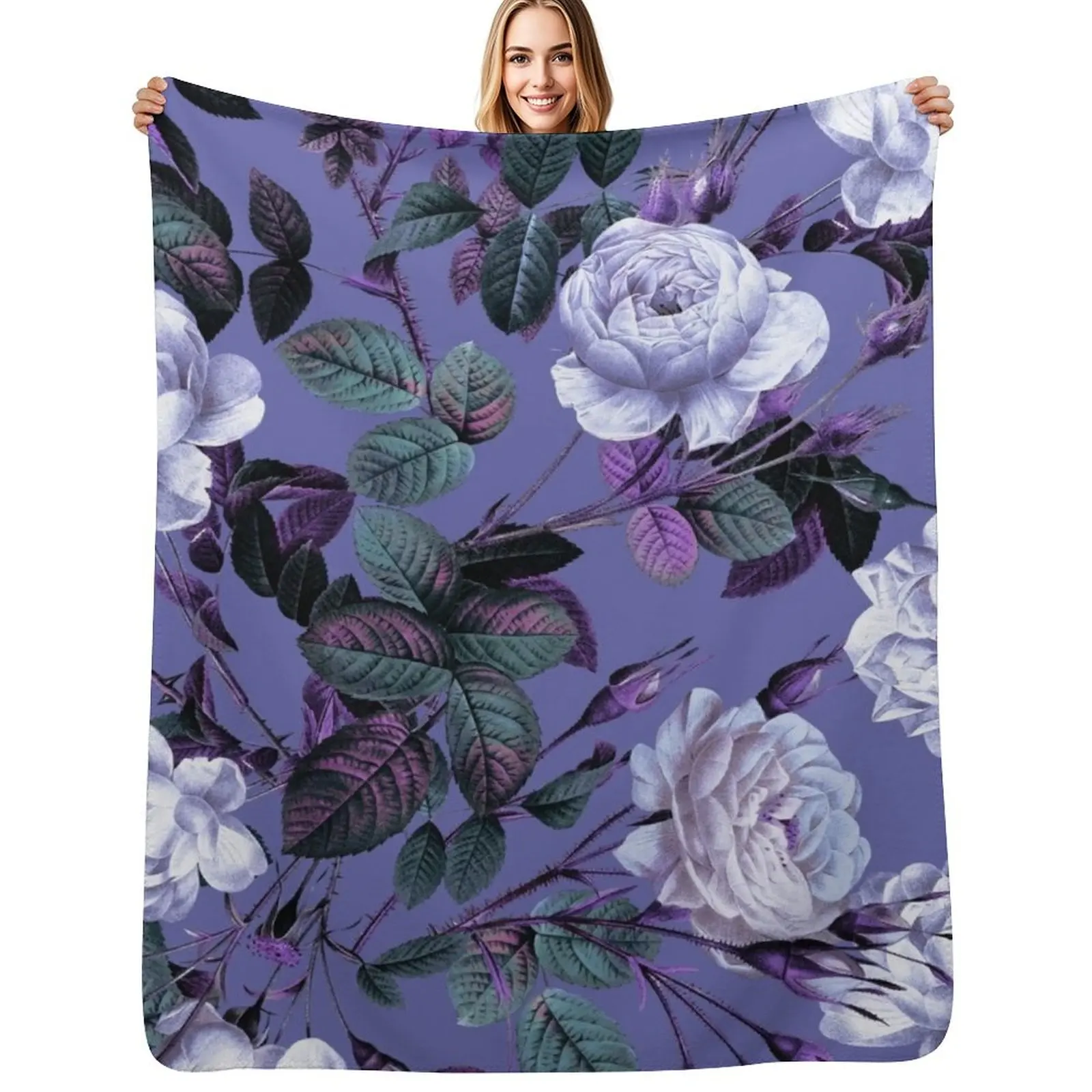 

Very Peri 2022 Throw Blanket Multi Use Warm Blanket for Living Room Bedroom