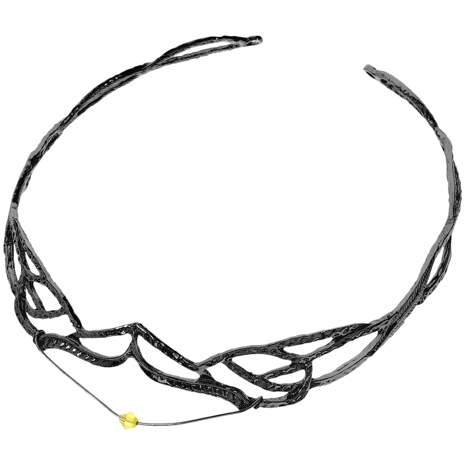 عصابة رأس على شكل تاج خرافية للنساء، إكسسوار شعر تاج الزفاف، حفل زفاف، حفلة موسيقية، تاج أنيق، غطاء رأس نسائي أنيق