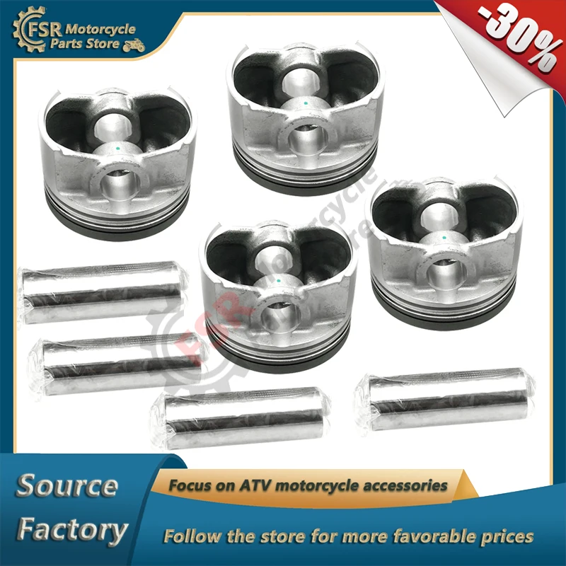 

4 комплекта поршней и пальцев в сборе, подходят для Joyner 1100cc JNSZ1100SVB XINYANG 1100UE/1100UEL GIO Vyper 4WD 1100cc DISCOVERY UTV1000, детали багги