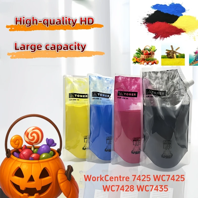 

500 г/пакет цветной тонер-порошок, совместимый с Xerox WorkCentre 7425 WC7425 WC7428 WC7435, картридж с тонером для копировального аппарата