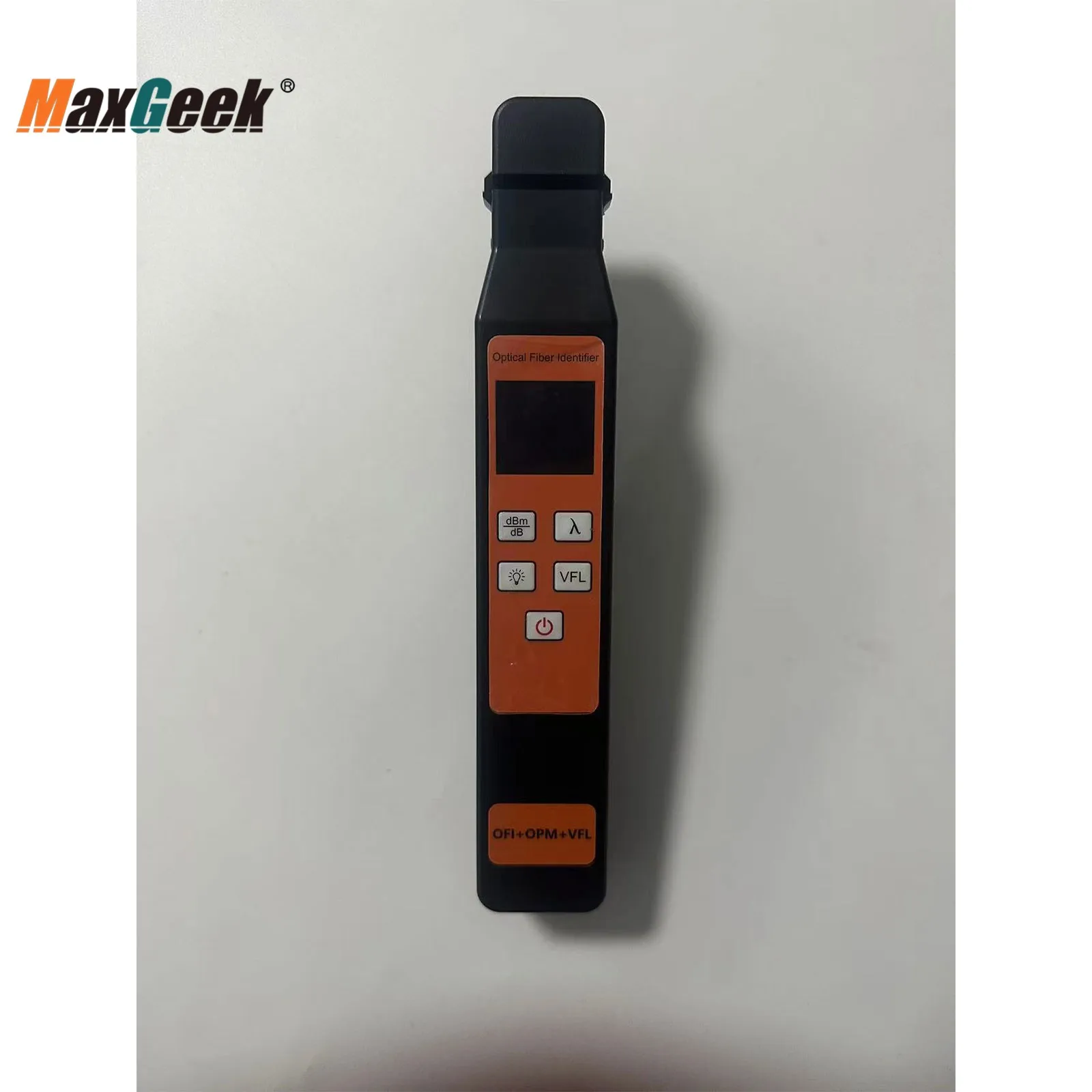 Maxgeek JW3306F 800nm-1700nm Optical Fiber Identifier Built-in OPM and 10mW VFL for Nondestructive Fiber Identification