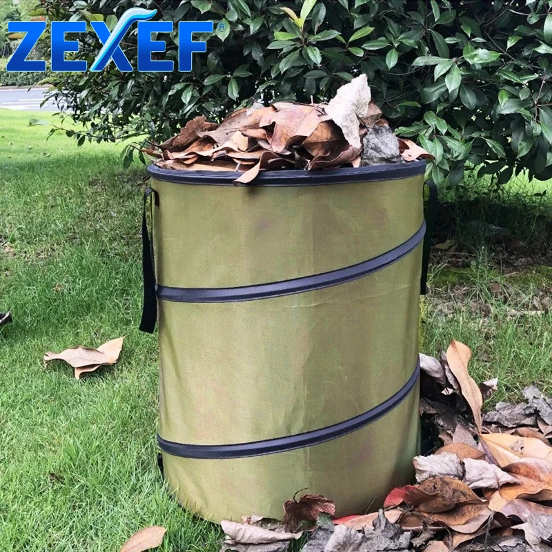 

Мусорный мешок ZEXEF для хранения отходов, портативный складной контейнер для садовых листьев, цветов и травы, для сада и кемпинга