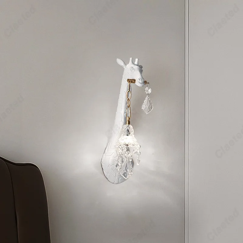

Creative Modern LED European Giraffe Wall Lamp Indoor Living Room Corridor Bedroom Bedside Decorative Atmosphere Lighting Lamps